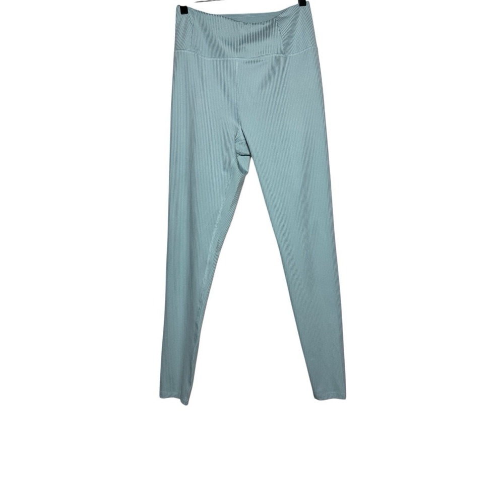 Girlfriend Collective Legging Medium RIB High Rise Light‎ Blue Stretchy Yoga Gym